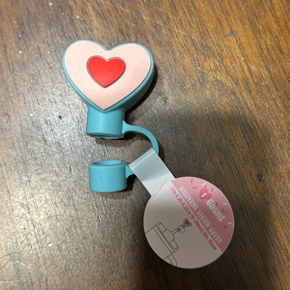 NEW Target Bullseye Playground Valentine Heart Stanley Straw Cover